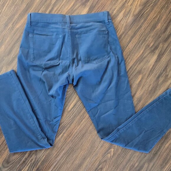 BANANA REPUBLIC Brushed Cotton/Rayon/Spandex Blue Skinny Leg Pants NWOT/SIZE 0 - Picture 4 of 4